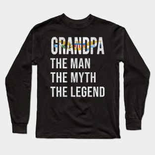 Grand Father Virgin Islander Grandpa The Man The Myth The Legend - Gift for Virgin Islander Dad With Roots From  Virgin Islands Long Sleeve T-Shirt